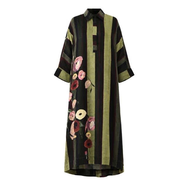 Moss Stripes MH Dress